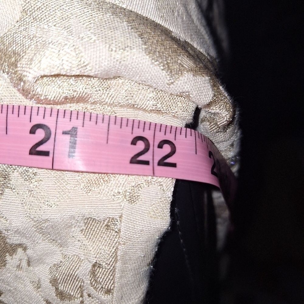 Chico's Gold embossed Women's Blazer with metallic gold highlights. Size… - Picture 7 of 8